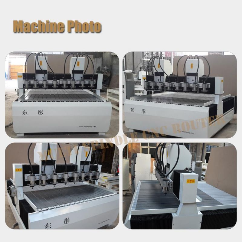 CNC Router Engraving Machine for Wood, MDF, Aluminum, Plastic, Multi Spindle CNC Router