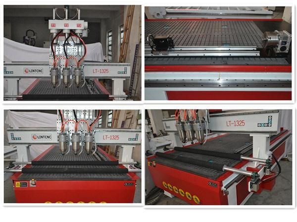 Cheap 3.0 Kw Multi-Head Spindle 1325 2030 Automatic Tool Change Cutting Engraving CNC Router Machine for Furniture Wood
