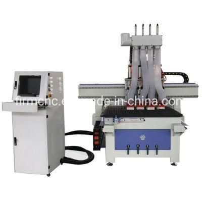 1530 Atc Woodworking CNC Machine Pneumatic 4 Heads Wood Carving CNC Router