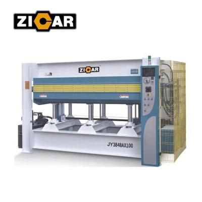 ZICAR wood hot press machine for pvc with high pressure