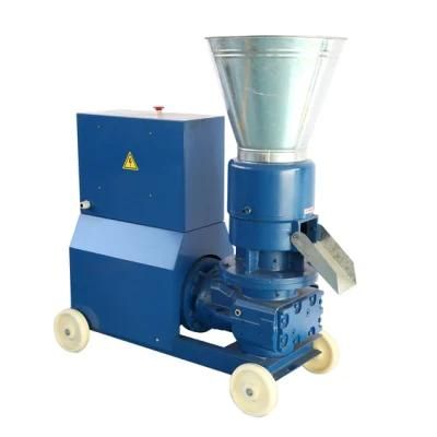 100kg/H Small Flat Die Wood Pellet Machine in USA