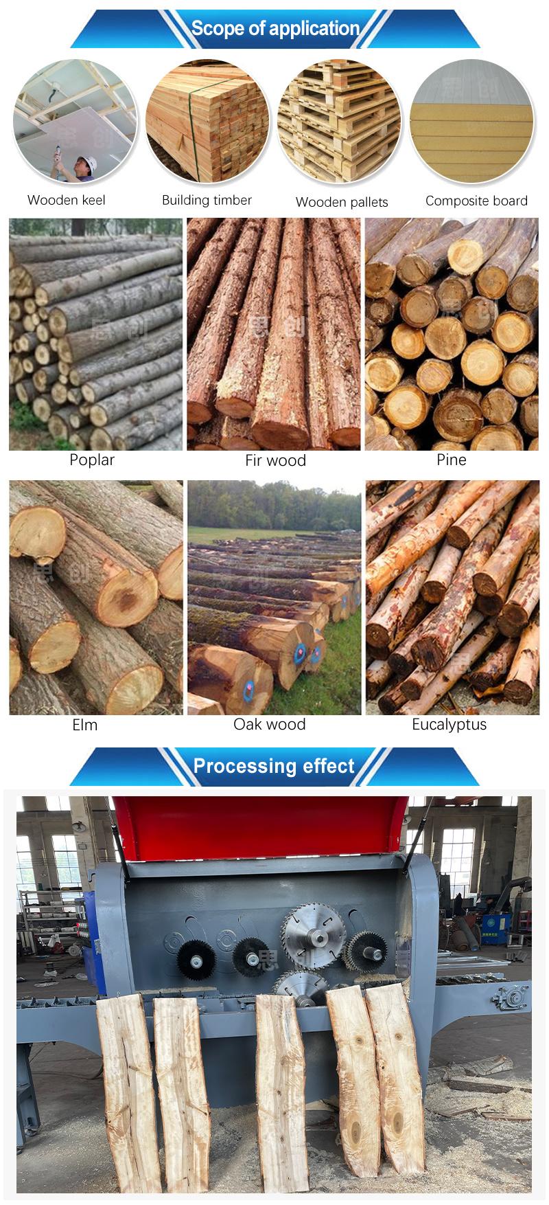 Automatic Feeding System Joinery Bar Processing Equipment Multi Blade Sawmill