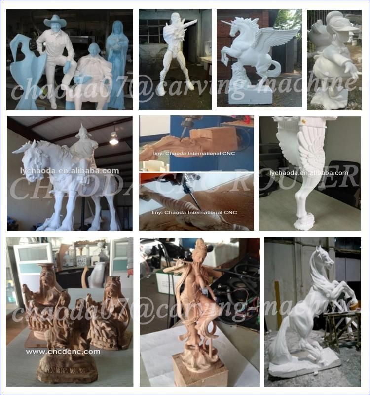 5 Axis 3D Foam Sculpture CNC Wood Carving Machine