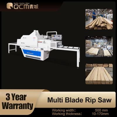 QMJ145H Woodworking Machinery Automatic Multi-blade Rip Saw Wood Saw Machine