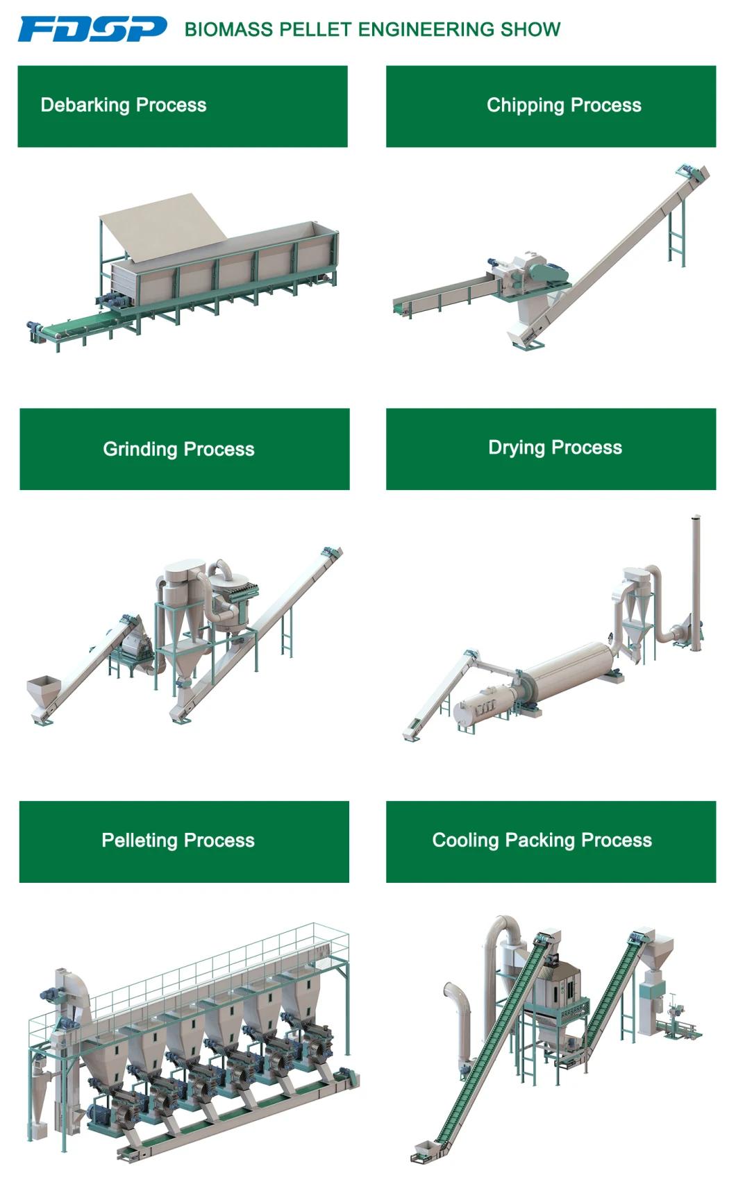 High Peeling Rate Wood Branches Debarking Machine