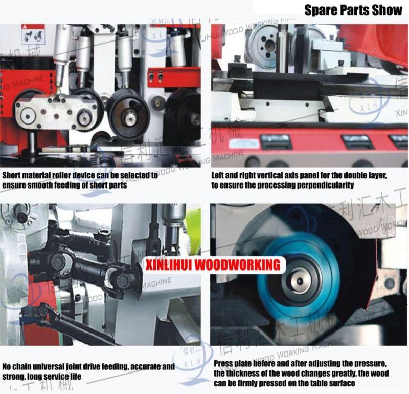 High Speed Four Side Moulder for Finger Joint Use Combined Wood Planer Thicknesser Four Side Moulder/Thicknesser for High Speed