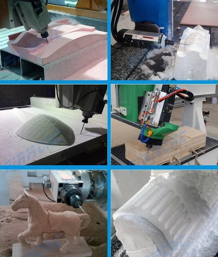 Best 3D Sculptures CNC Router 4 Axis Engraver Machine