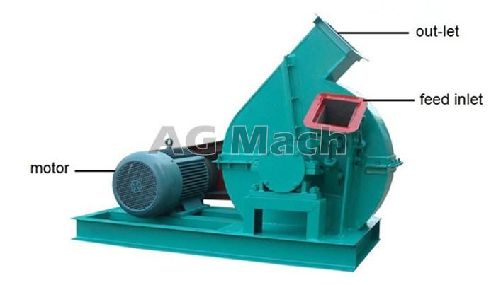 Ce SGS Mobile Small Wood Chipper Machine for Sale (BX 600)