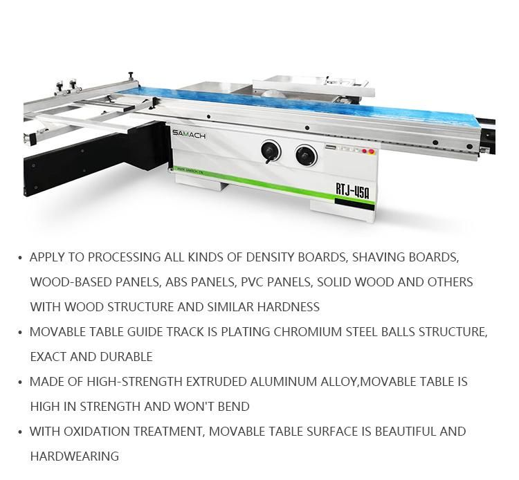 High Precision Sliding Table Panel Saw Machine for Wood Cutting