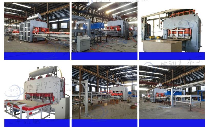 Semi-Automatic Short Cycle Hot Press Veneer Production Line/ Melamine Plate Production Line Machine Melamine Row MDF and Row Chipboard