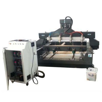 3D Woodworking CNC with Four Heads CNC Router