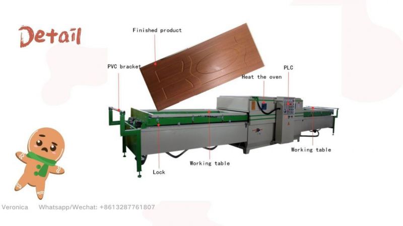 PVC Wooden Door Cabinet Double Station Blister Machine Panel Furniture Woodworking Machinery Vacuum Laminating Machine