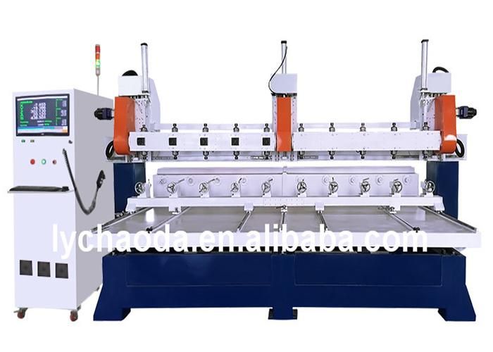 5 Axis 4 Axis Carpentery Machine Multi Head Rotary CNC Router for Furniture Legs, Handrail Pillars, 3D Sculptures, Columns