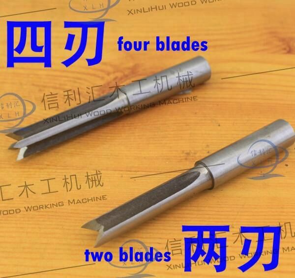 HSS High-Speed Steel Slotted Alloy Tenon Slot Cutter Alloy Swing Drill Alloy Dovetail Drill Mortise and Slot Cutter Four Teeth Straight Knife Mortise Cutter