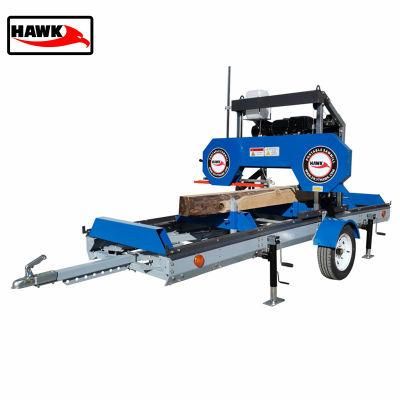 Cutting Saw Machine Horizontal Wood Saw Machines Bandsaw Portable Sawmill with Wheels