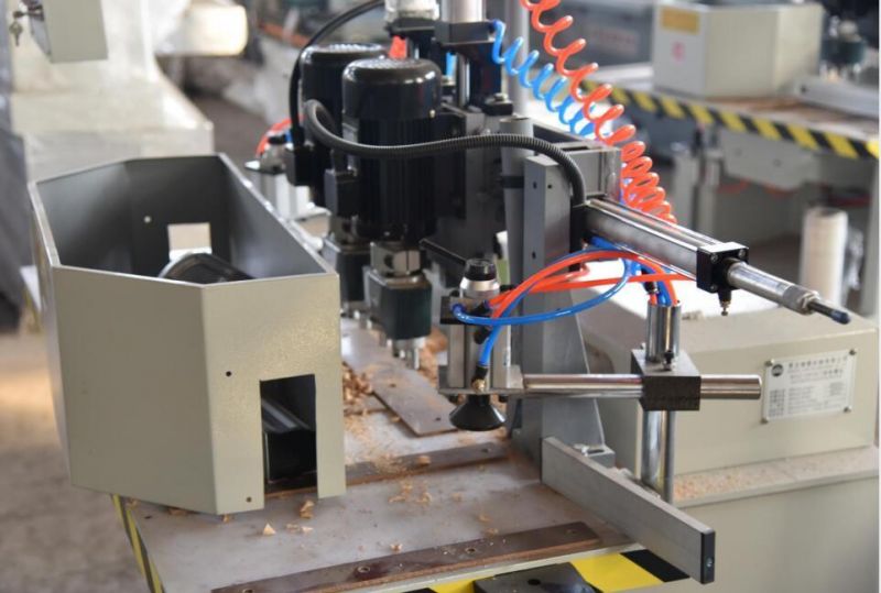 Door Lock Milling Machine for Wood Door Production with Double Heads