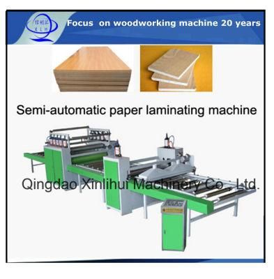 Solvent Glue Film Sticking Machine / PVC&Grainy Paper Window-Film Stick on MDF Board Making Machine MDF Board Sticking Machine