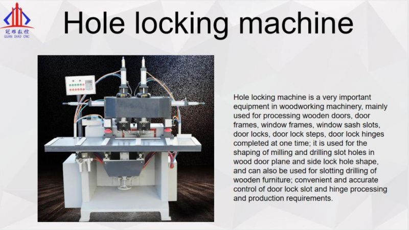 Woodworking Hole Locking Machine Slotting Machine
