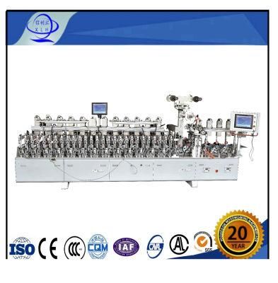 Full Automatic Hot Melt Glue Film Laminating Machine for Profiles with Automatic Arms for WPC Board/ Marble Board/ Acrylic Board/ PVC MDF Door