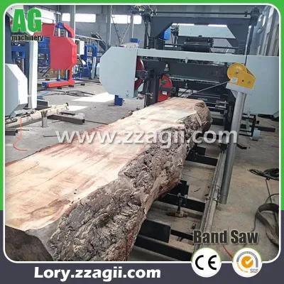 Mobile Diesel Engine Wood Band Sawmill Machine for Furniture