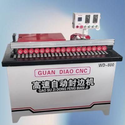 Semi Automatic Edge Banding Machine with Gluing Edge Bander, Trimming, Buffing and Pneumatic End Cutting Woodworking Machinery