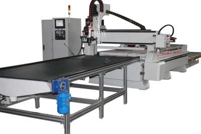 Production Line CNC Router Wood Working Automatic Loading and Unloading Nesting Machine