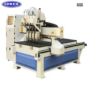 1325 4 Heads Woodworking CNC Router for Aluminium Brass Wood Stone Made in China