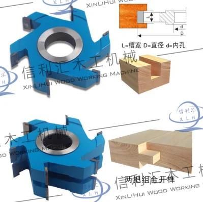 Tungsten Carbide 4 Wings / 6 Wings Cutter Head Spindle Moulder Milling Cutter Head D130*D30*H19*6t Using for Woodworking