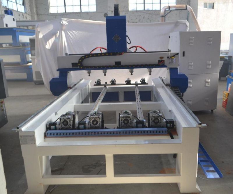 Multi-Heads 4 Rotation Axis with 4 Heads 1325 CNC Router Wood Carving Machine Price China CNC Router 3D