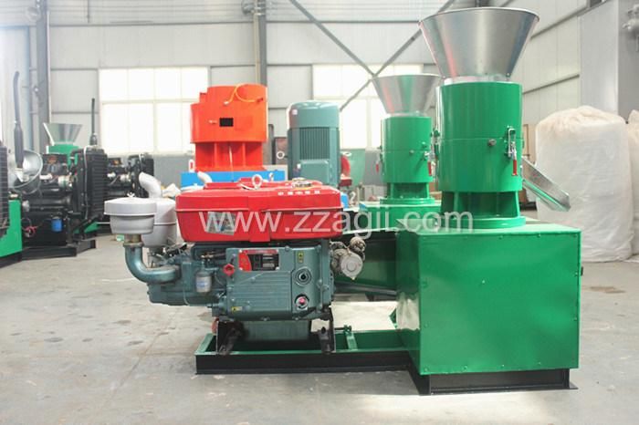 Outdoor Use Mobile Diesel Wood Pellet Granulating Machine with Ce