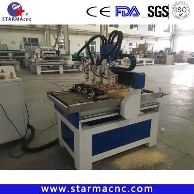 600*900mm CNC Router in Wood with Rotary 100mm Diameter