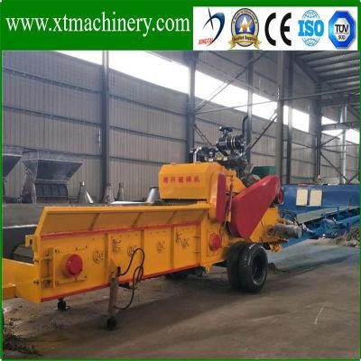 Portable 4 Moving Wheels Conveyor Fold-Able Stalk, Coconut Biomass Mulcher