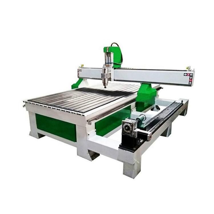 1325 4 Axis Woodworking 3D CNC Router for Cylinder Material
