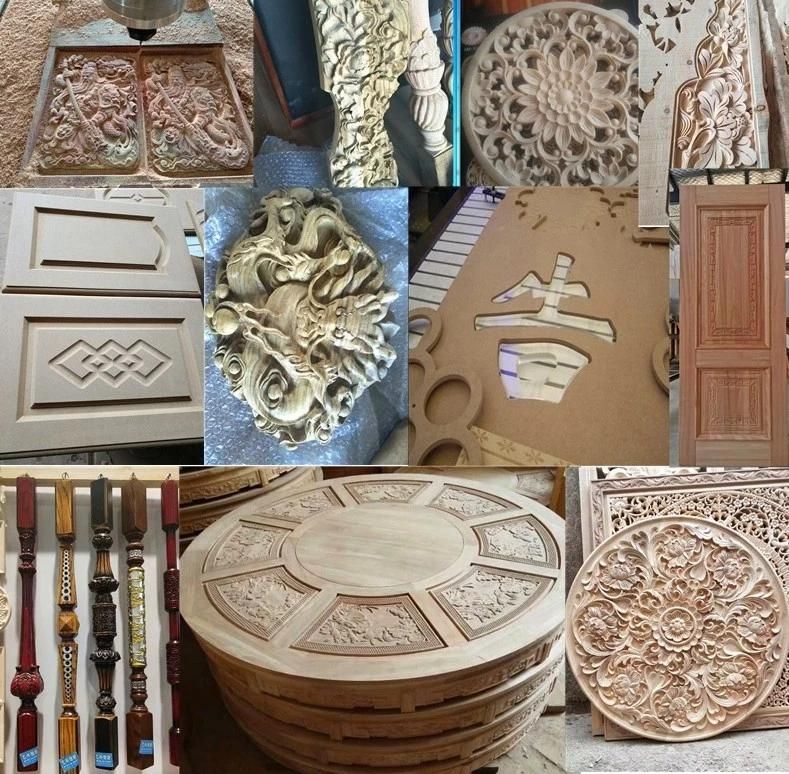1325 Coffin Sliding Door Wardrobe Woodworking Relief Engraving Machine for Leather Floor Making