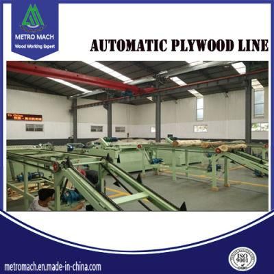 4 Feet Automatic Veneer Peeling Line / Plywood Line Machine