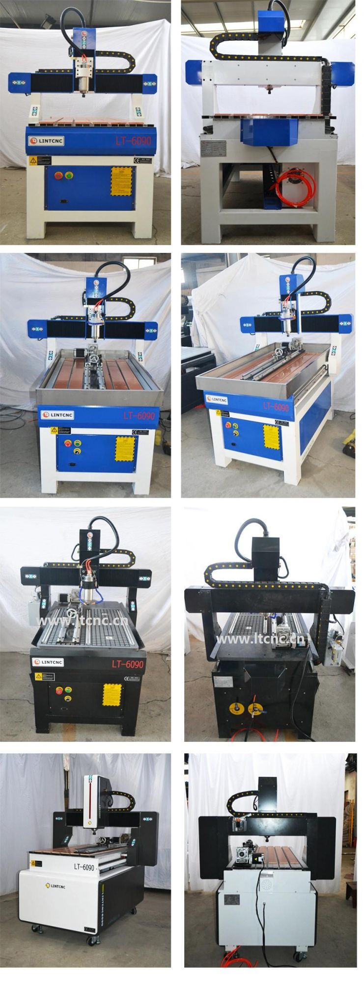 2.2kw CNC Router 6090 6012 1212 Engraving Machine USB Parallel Port Linear Guide Rail Hgr20 Engraver 4 Axis