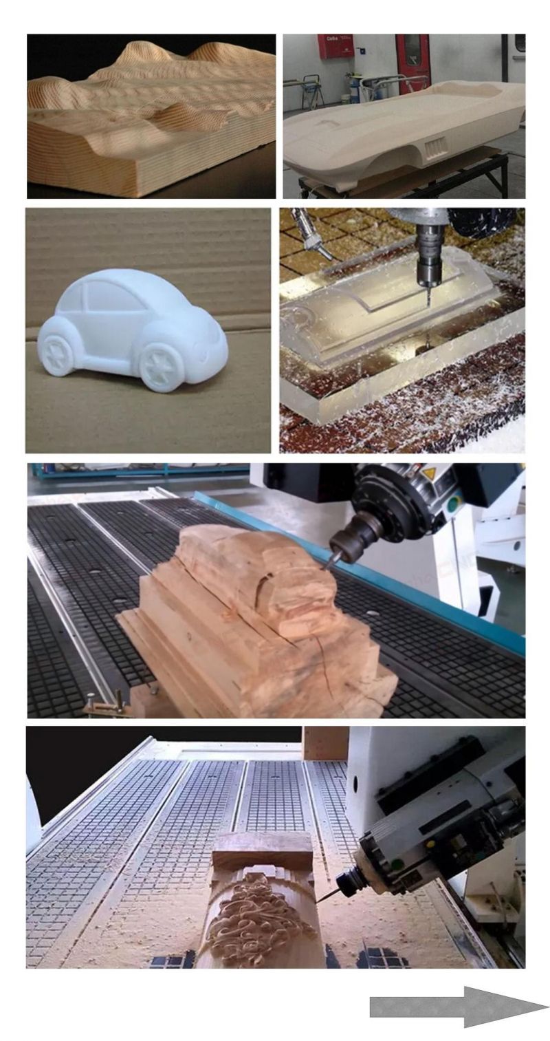 Auto Tool Changing 5 Axis Wood CNC Router Carving Machine