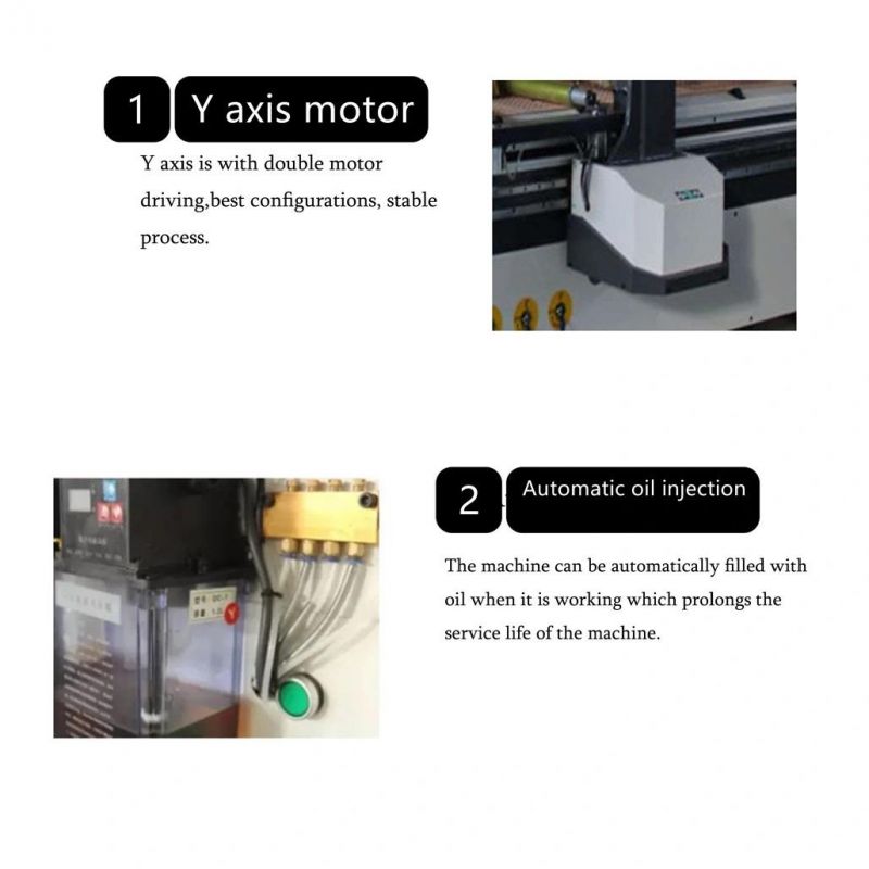 Four Process 3 Axis CNC Router Woodworking Machine for Door Cabinet Carving Cutting