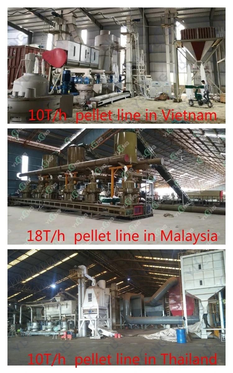 Yulong 132kw 1500-2000kg/H Ce Approved Industry Wood Pellet Mill