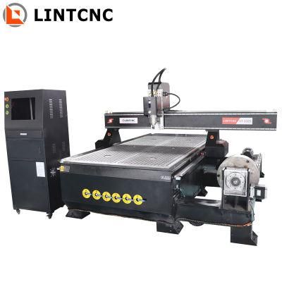 Single Phase Vacuum Table Woodworking CNC Router 1325 2030 1212 3.5kw 4.5kw for Plastic Acrylic MDF Wood Copper Brass 3D Round Wood Carving