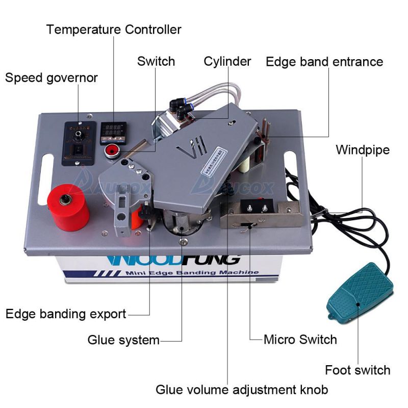 Woodworking Portable Edge Bander Banding Machine Sealing Side Machine