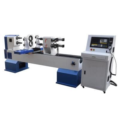 Fast Speed Two Axis Four Knives Automatic CNC Router Wood Turning Lathe for Sale