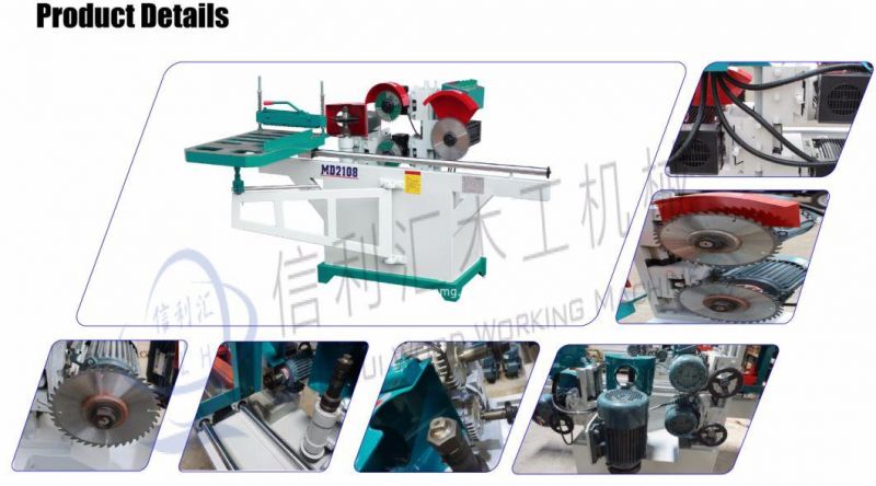 Dovetail Machine CNC Tenoning Machine Dowel Wood Making Machine / Five Saw Blade Tenon Machine/CNC Double End Wood Tenoning Machine