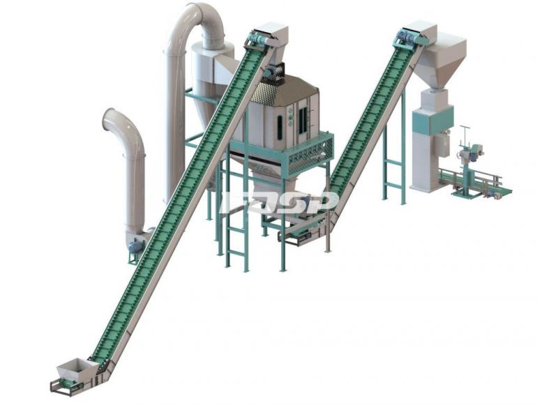 4-6 T/H Crop Waste Pellet Production Processing Line