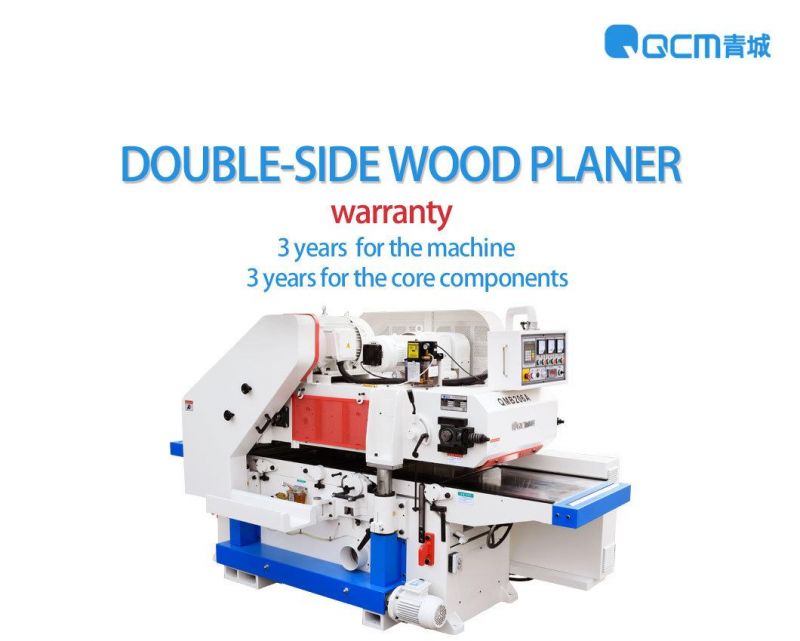 QMB206A Double Side Planer Woodworking Machinery Made In China Factory Manufacture Supplier For Wood Surface Thicknesser Two Side Planer