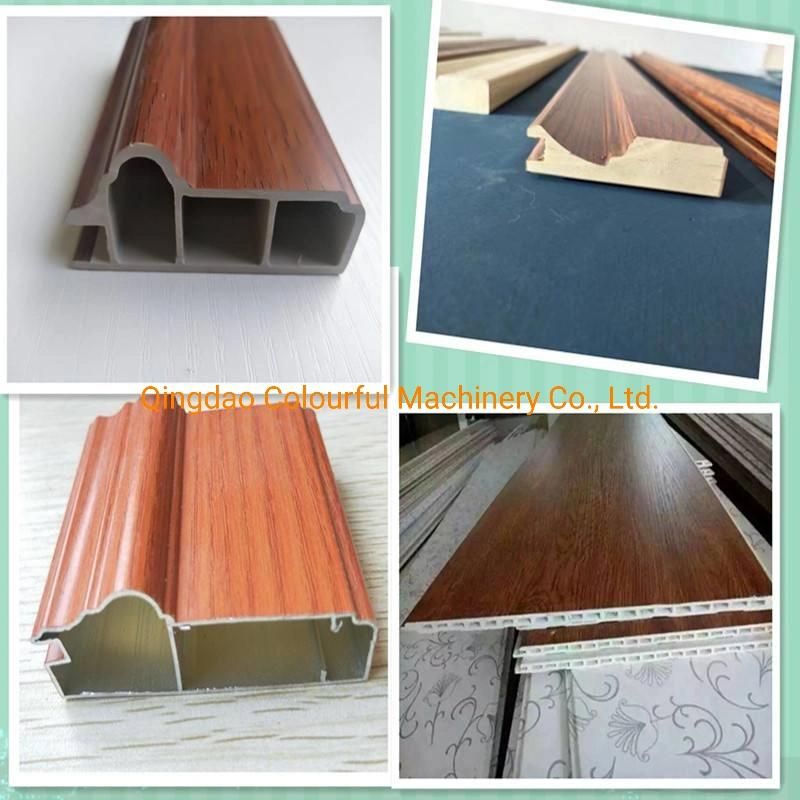 PVC Wood Processing Machinery Veneer Paper MDF Profile Wrapping Laminating Machine