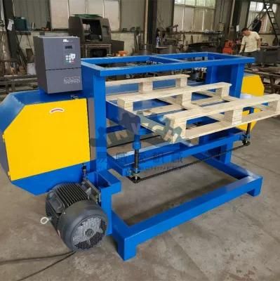 Wood Pallet Nails Cutting Band Saw