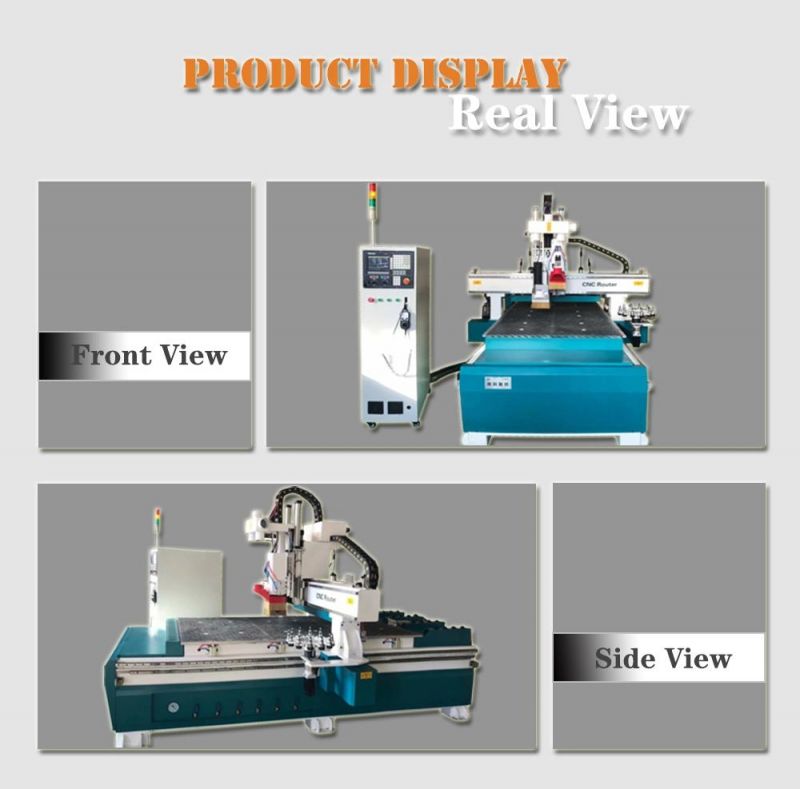 Carousel Atc Matching with Gang Drill Woodworking CNC Router Machine for Panel Furniture