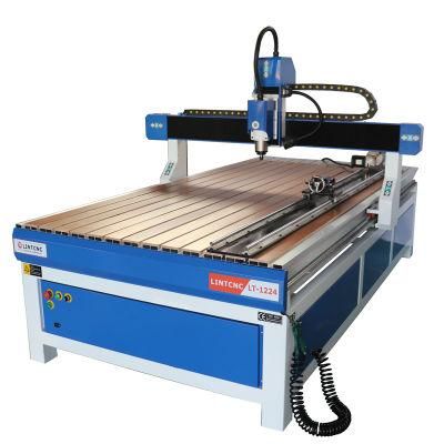Hot Sale CNC Router 3D 4 Axis Milling Cutting Machine High Speed 1224 1218 Routary Device Wood CNC Machine for Small Business