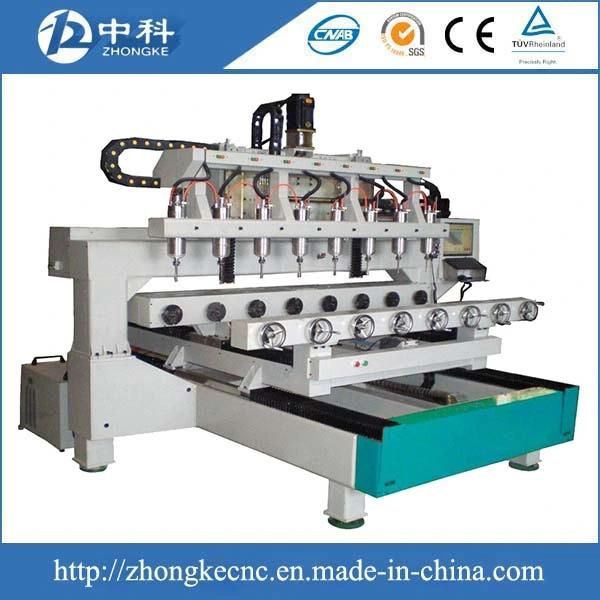 Multi Heads Wood CNC Router Machine with Rotary Attachment